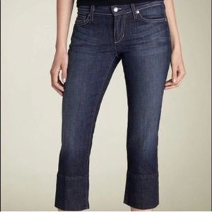 Joe’s Jeans Muse Crop Straight Jeans in Dark Blue